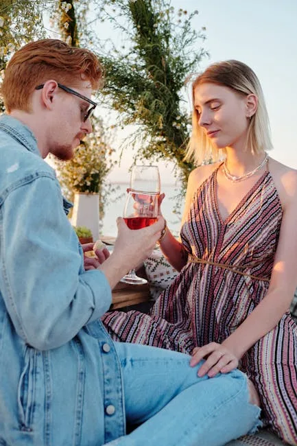 Couple enjoying a romantic evening in Atlanta — where professional matchmakers help singles find meaningful connections